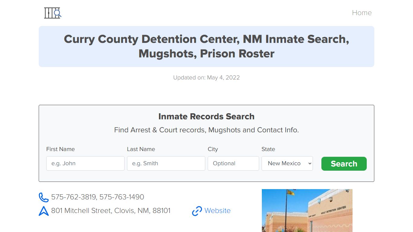 Curry County Detention Center, NM Inmate Search, Mugshots ...